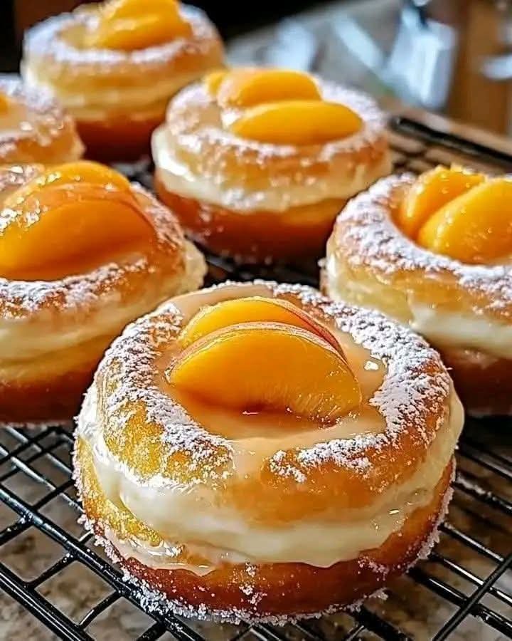 Classic Peach Cobbler Cheesecake Donuts Recipe FB_IMG_1767462883472