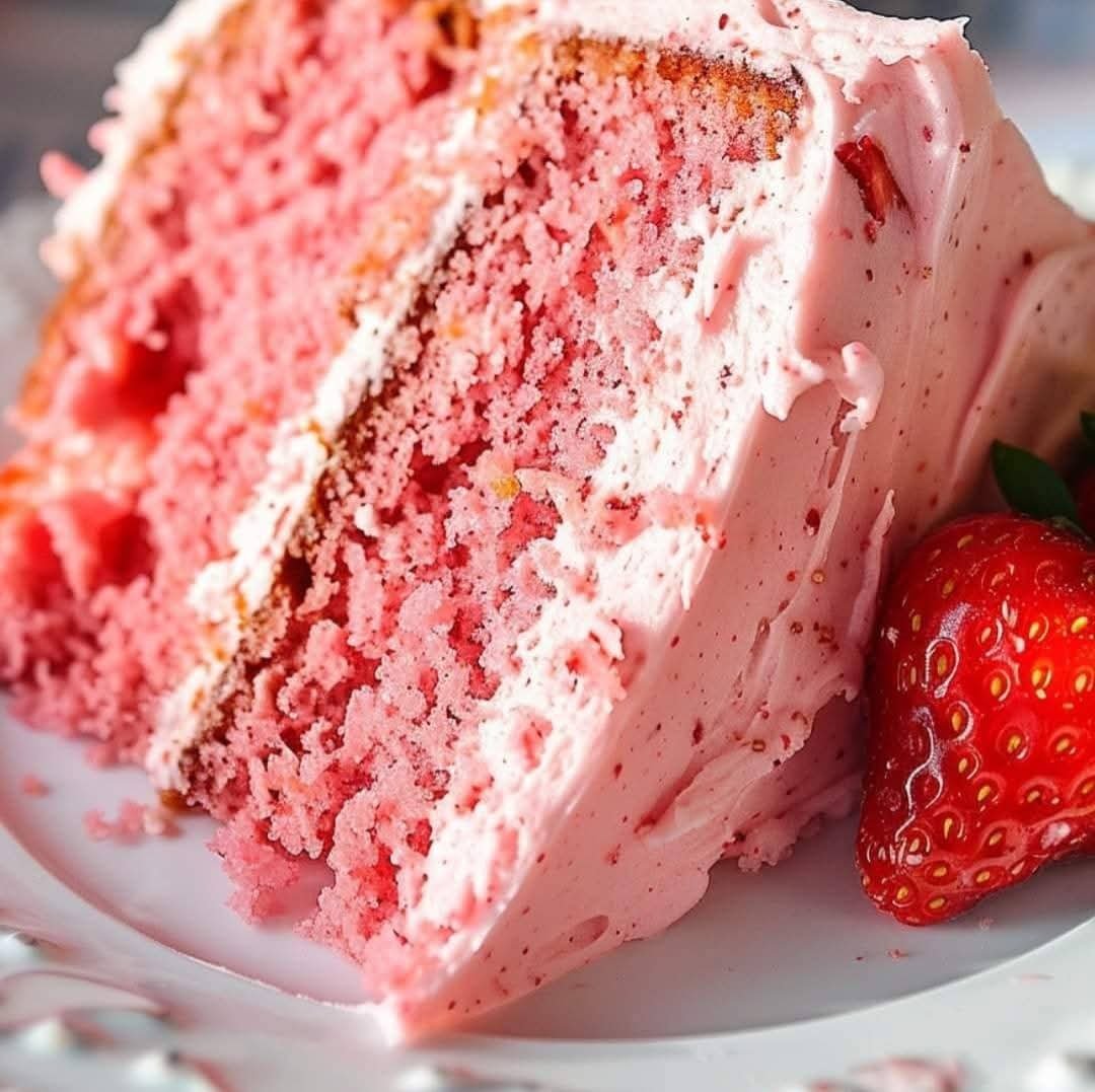 Moist Strawberry Cake with Fresh Strawberry Buttercream FB_IMG_1768258663950